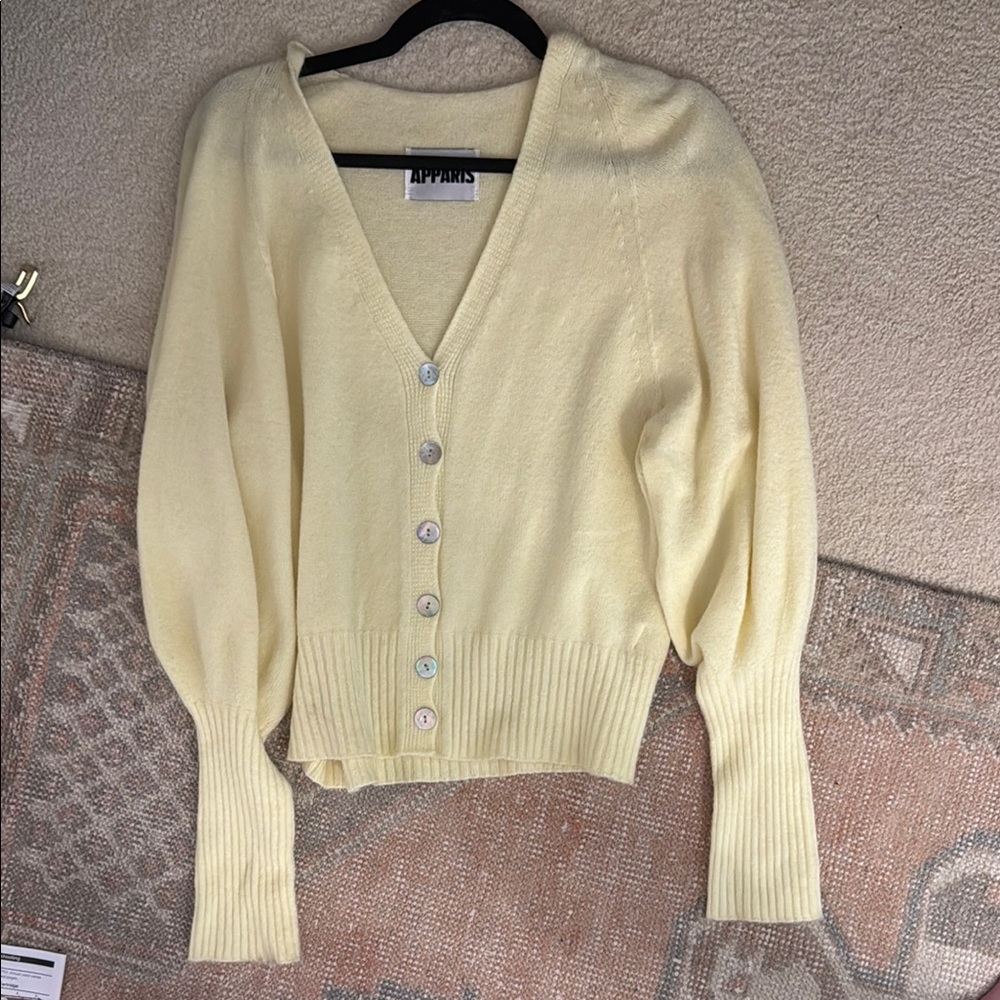 Apparis Women's light yellow Sweater